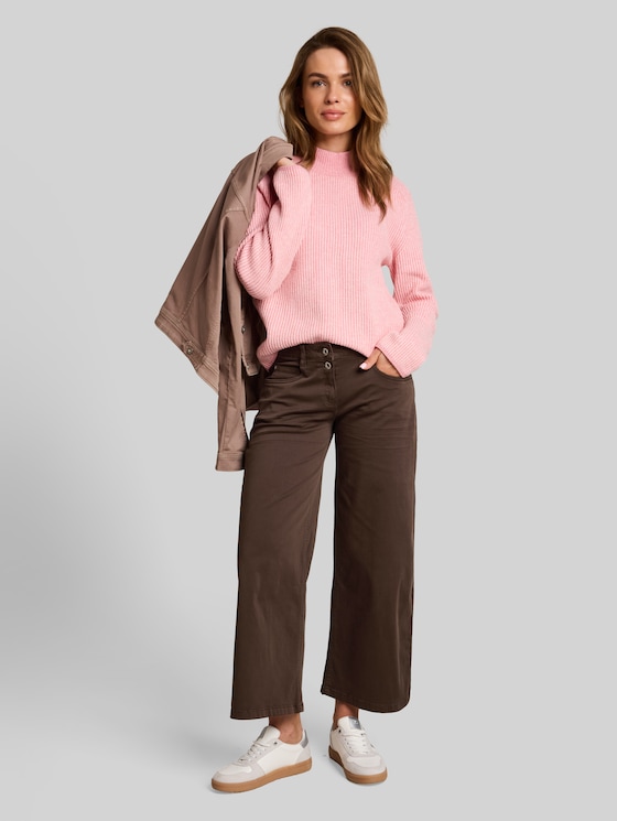 Stretch culottes - java dark brown