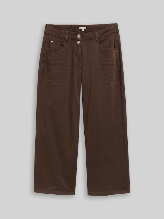 Stretch culottes - java dark brown