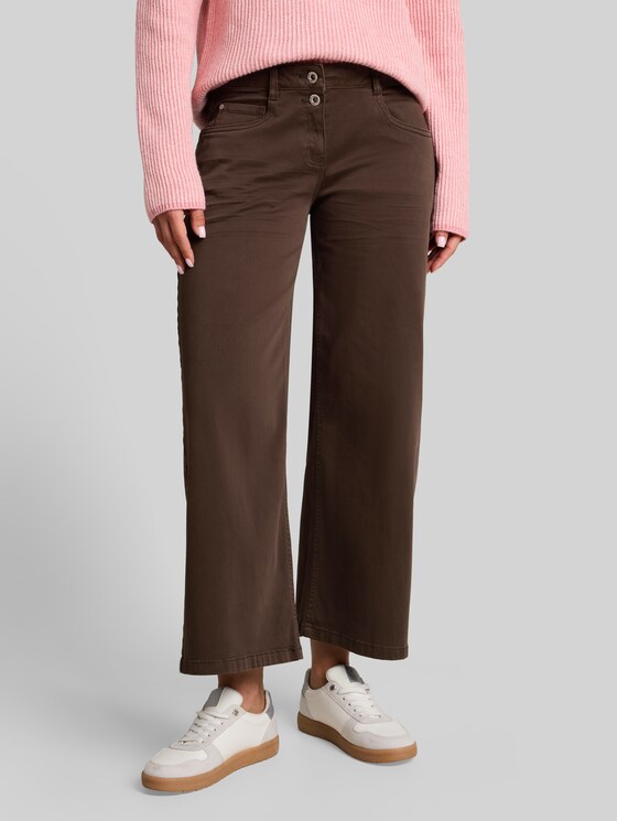 Stretch culottes - java dark brown