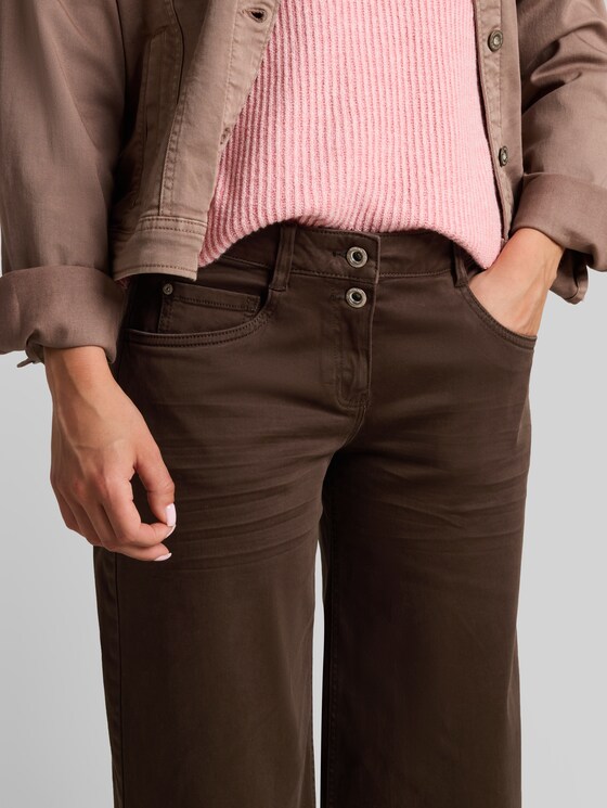 Stretch culottes - java dark brown