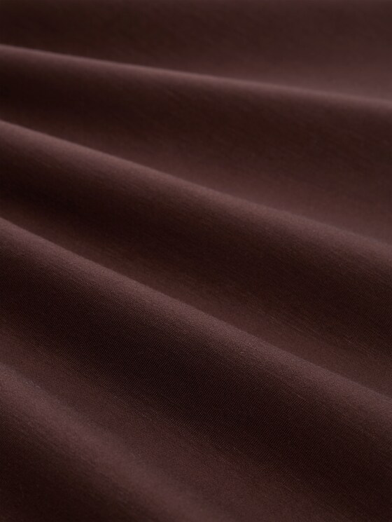 Scuba sweatshirt with a 2-in-1 look - java dark brown