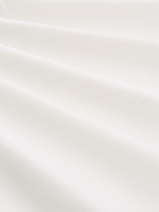 Slim-fit long-sleeved top with logo print - Whisper White