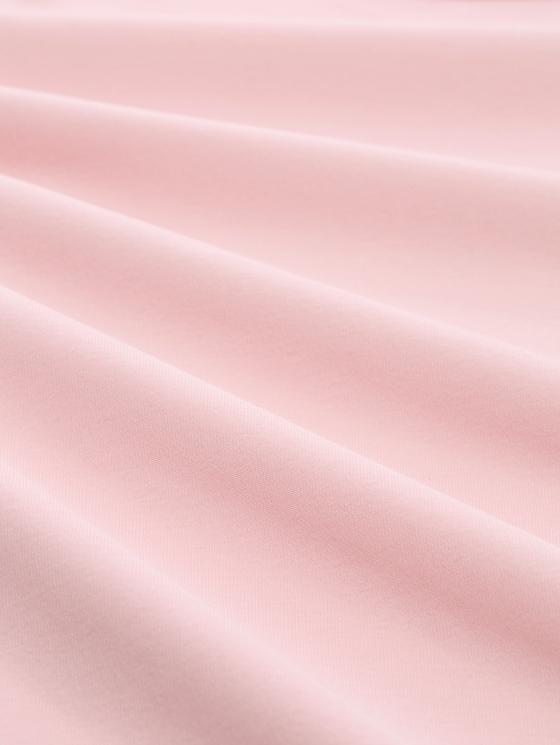 Slim-fit long-sleeved top with a boat neck - light pastel pink