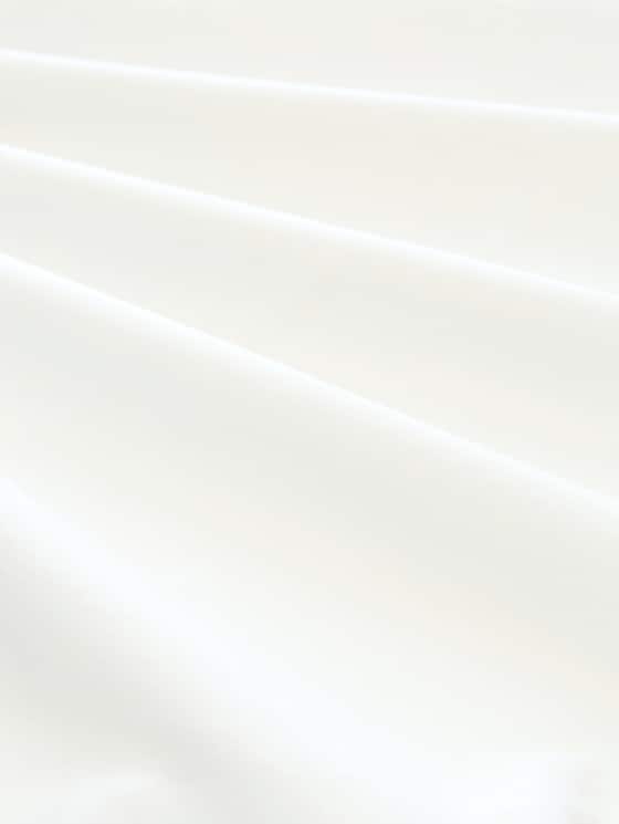 Basic long-sleeved cotton T-shirt - Whisper White