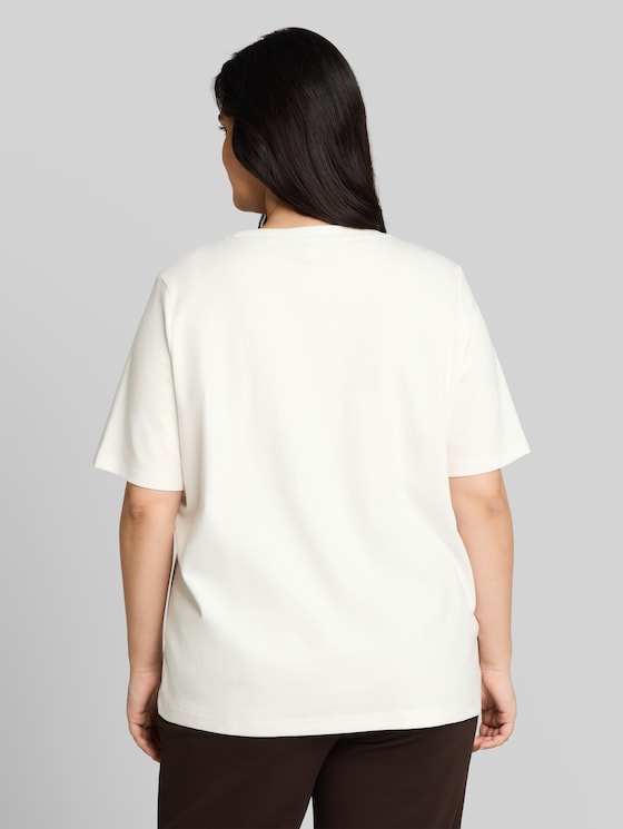 Plus Size - cotton T-shirt - Whisper White