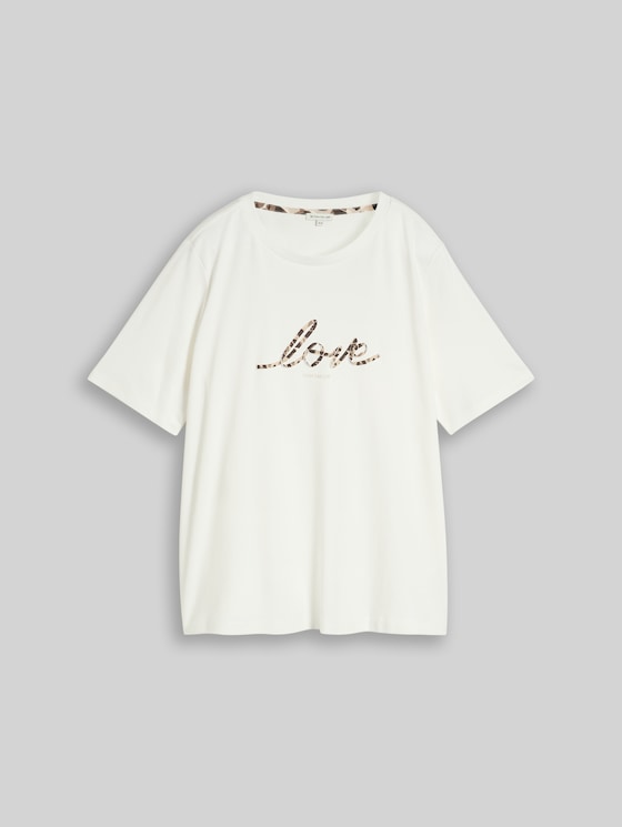 Plus Size - cotton T-shirt - Whisper White