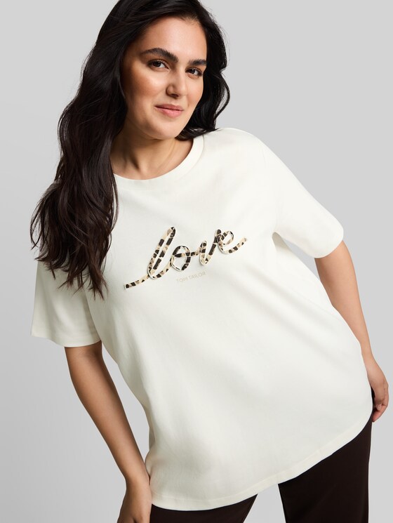 Plus Size - cotton T-shirt - Whisper White