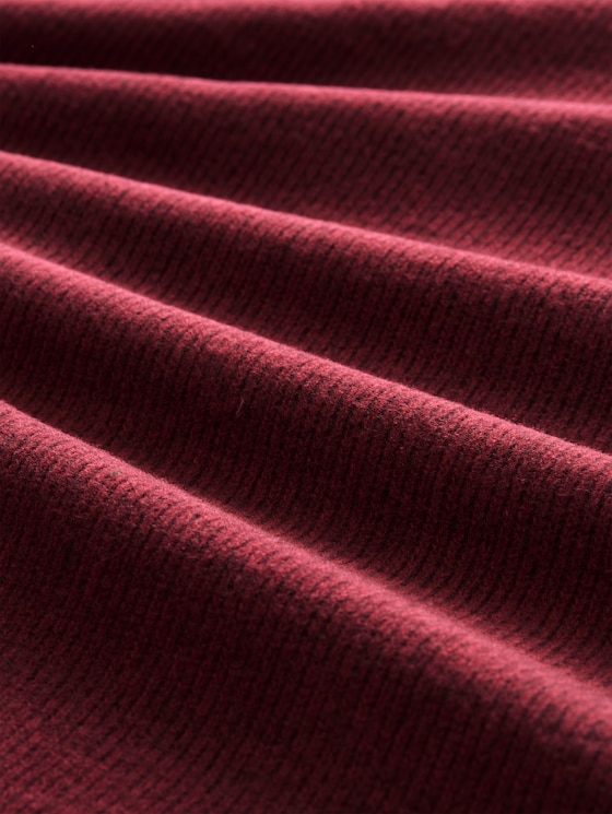Plus Size - Cosy Sweatshirt with a melange look - dark preppy plum melange