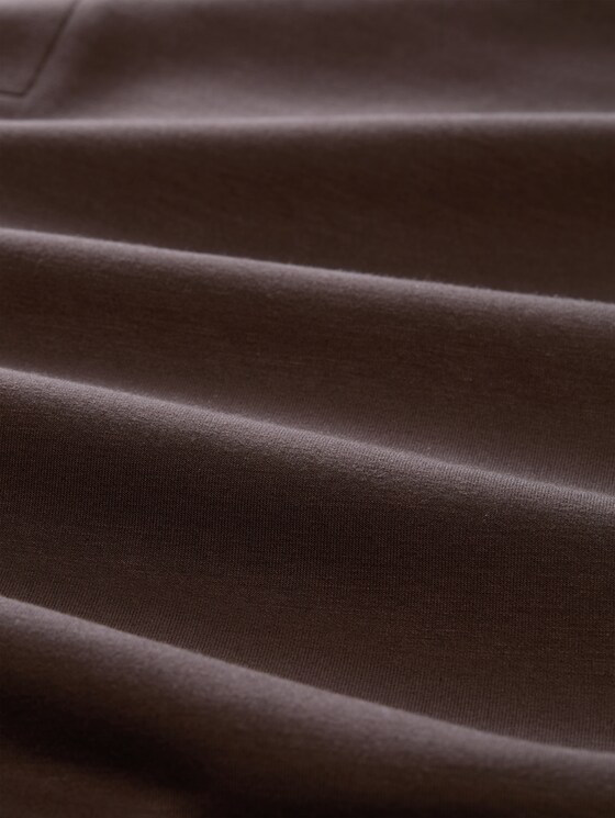 Plus Size - Scuba Troyer Sweatshirt - java dark brown