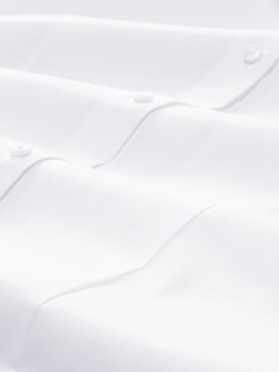 Fitted poplin shirt-blouse - White