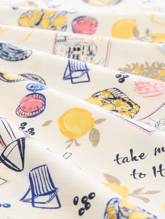 T-shirt with an all-over print - summerly lemon print