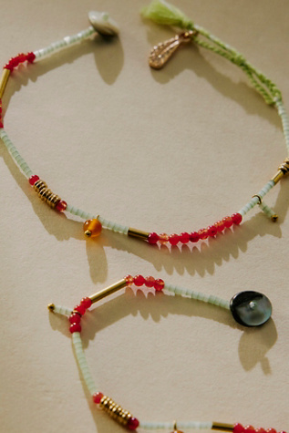 Muse Semi-Precious Short Beaded Layering Necklace