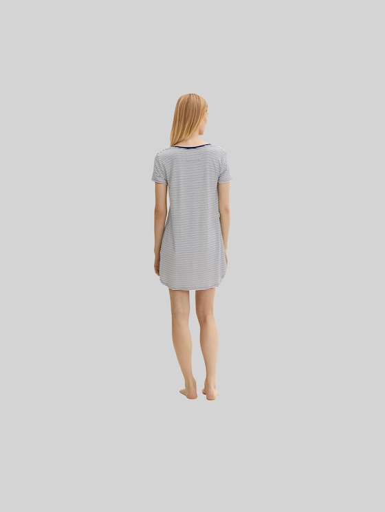 Striped pyjama dress - blue ring