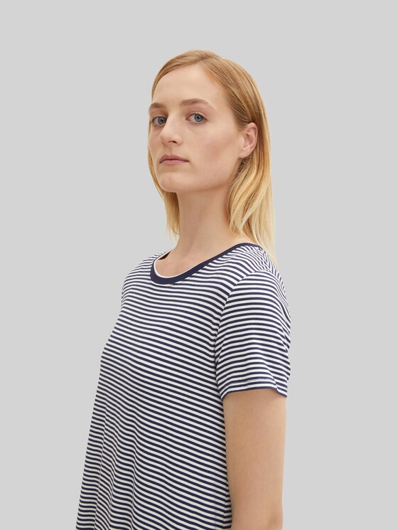 Striped pyjama dress - blue ring
