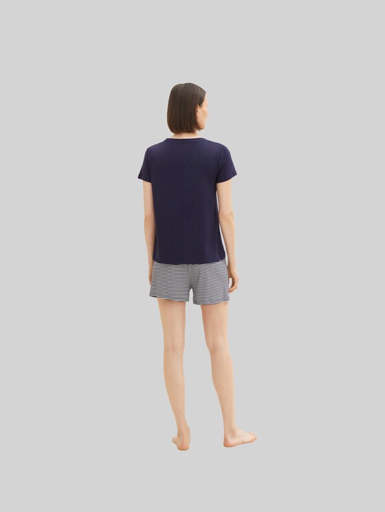 Striped pyjama set - blue ring