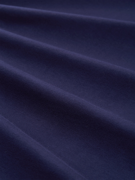 Nightdress with print - blue-dark-solid