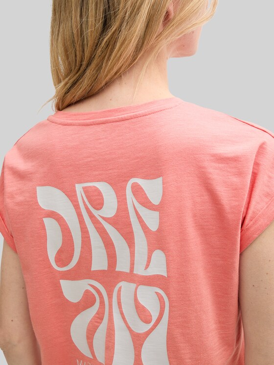 Pyjama set with text print - red-medium-solid