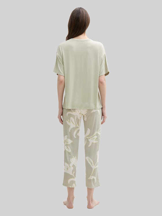 Pyjama set with all-over print - grün-hell-Allover