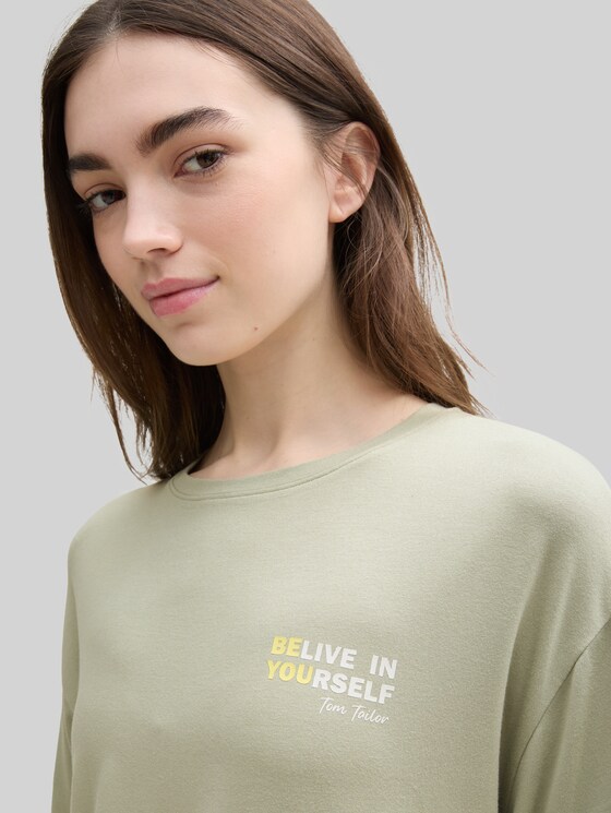 Pyjama set with all-over print - grün-hell-Allover
