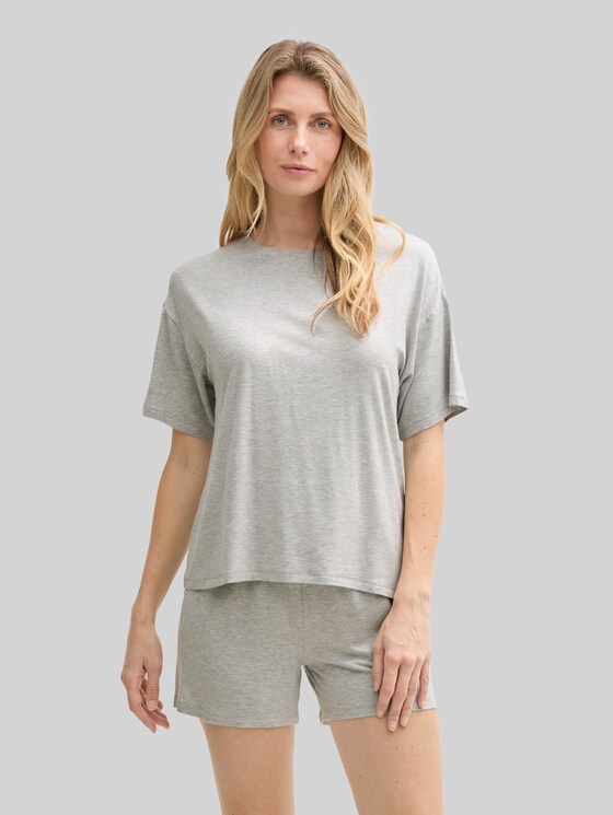 Basic pyjama set - grey-medium-melange