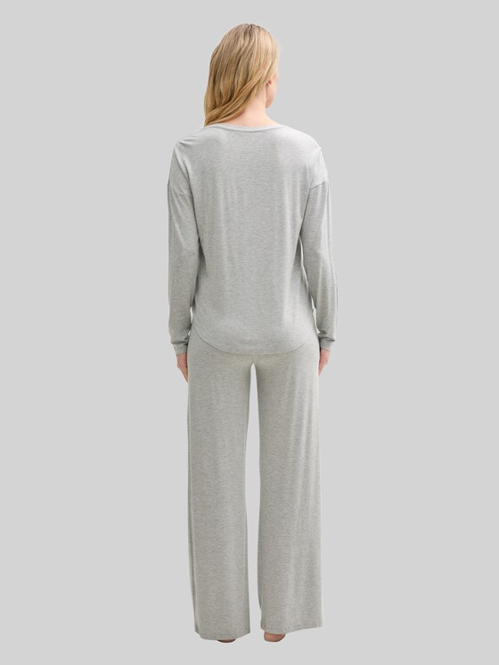 Basic pyjama set - grey-medium-melange