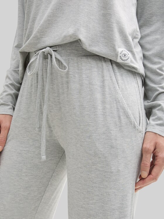 Basic pyjama set - grey-medium-melange