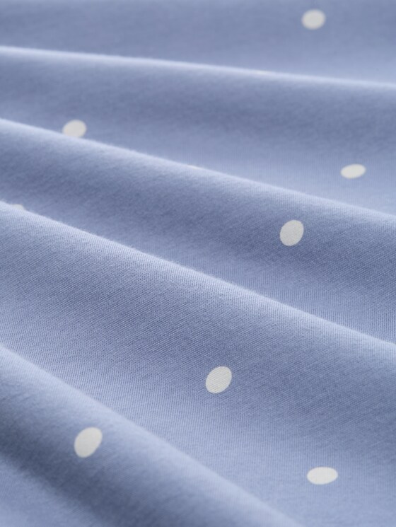 Pyjama set with a polka dot pattern and logo print - blau-mittel-Punkte