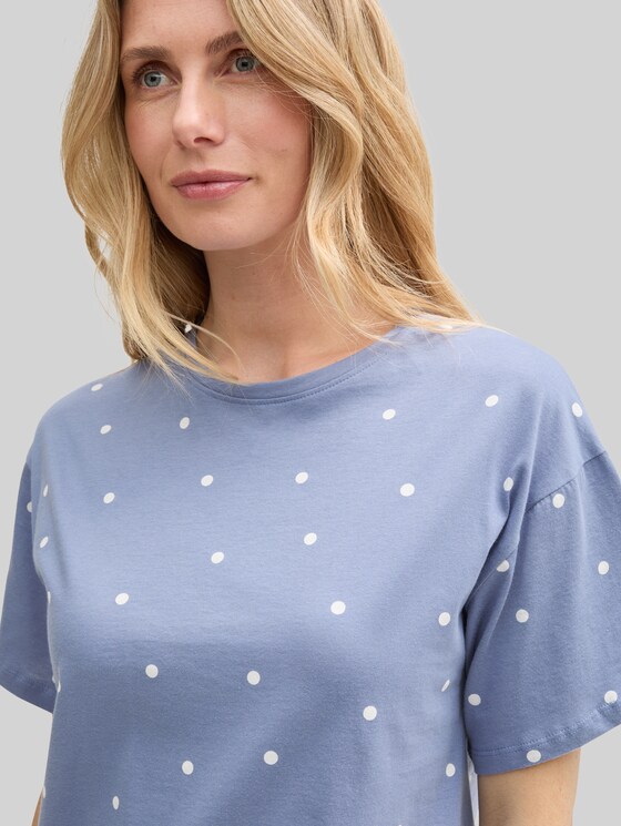Pyjama set with polka dot pattern - blau-mittel-Punkte