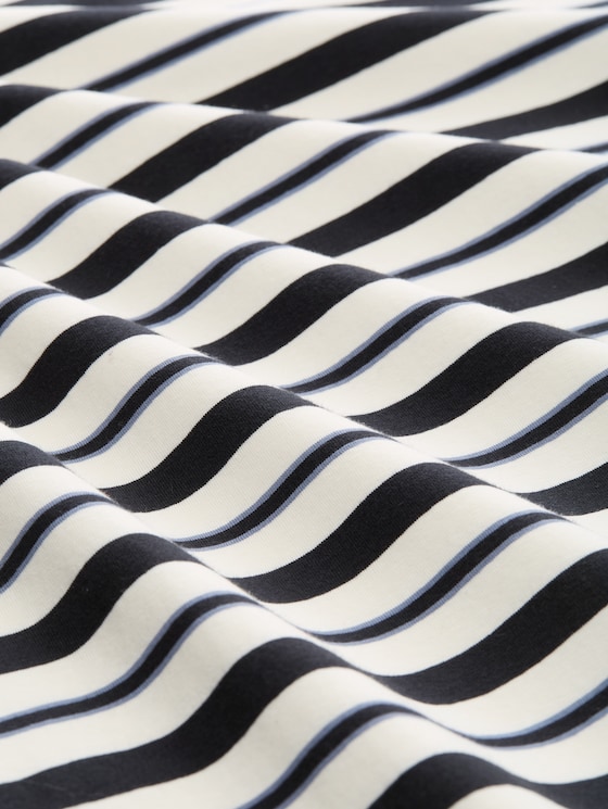 Striped nightdress - grey-dark-horizontal stripe
