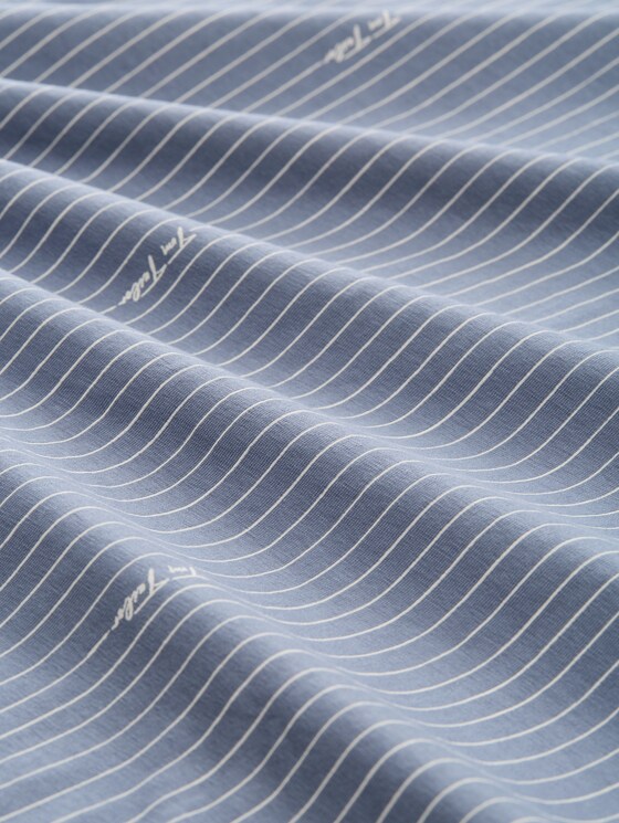 Striped nightdress - blue-medium-vertical stripe