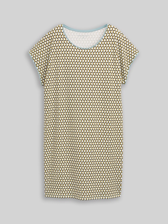 Nightdress with pattern - schwarz-mittel-Allover