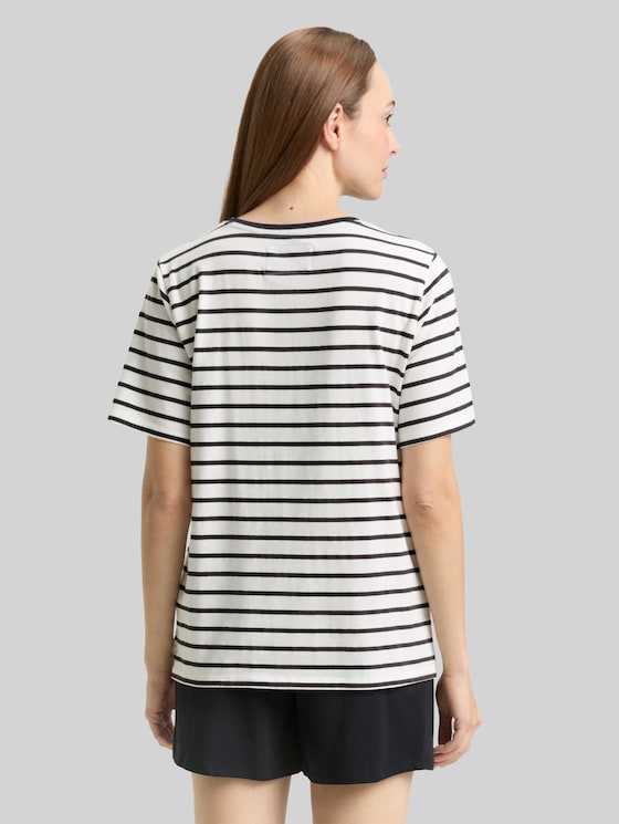 Striped pyjama set - black-medium-striped