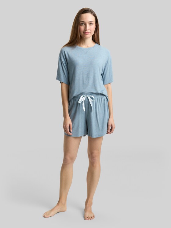 Pyjama set - blue-medium-melange