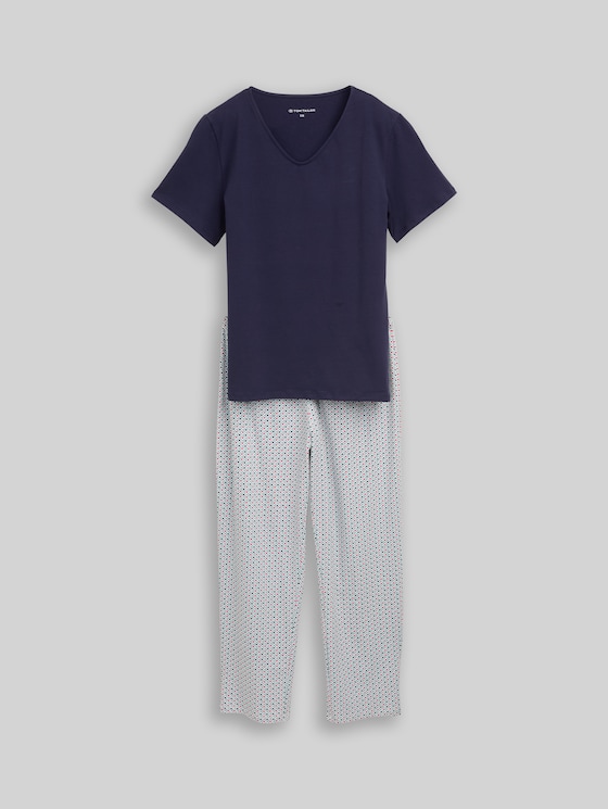 Pyjama set - blue-dark-allover