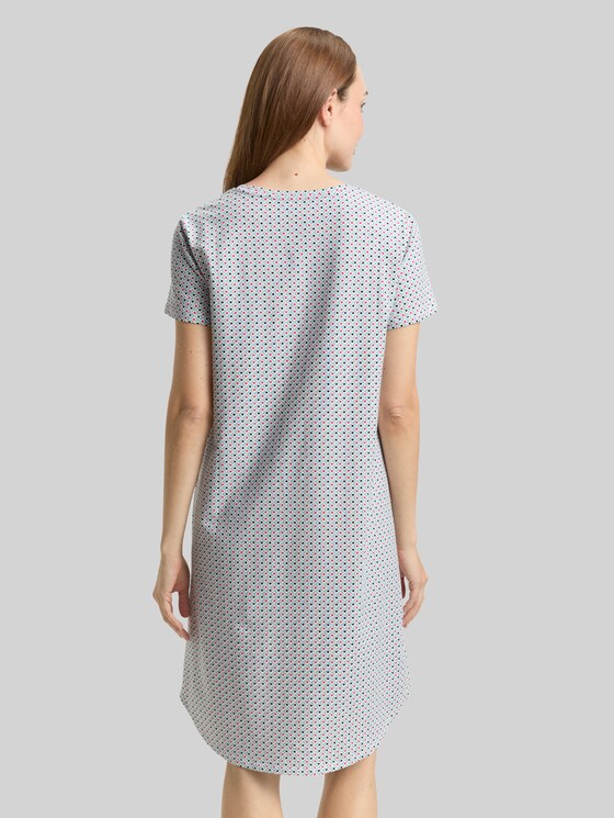 Nightdress with pattern - white allover