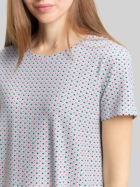 Nightdress with pattern - white allover