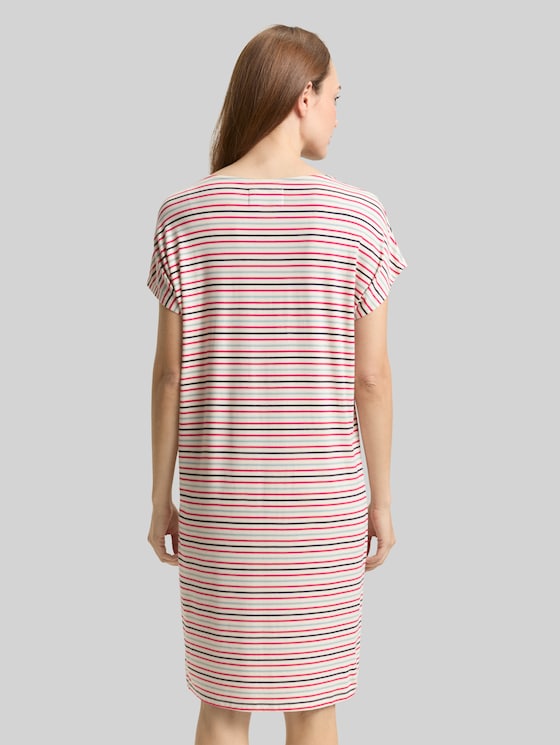 Striped nightdress - white-medium-horizontal stripe