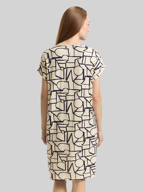 Nightdress with pattern - braun-hell-Allover