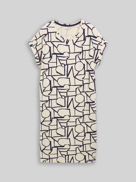 Nightdress with pattern - braun-hell-Allover