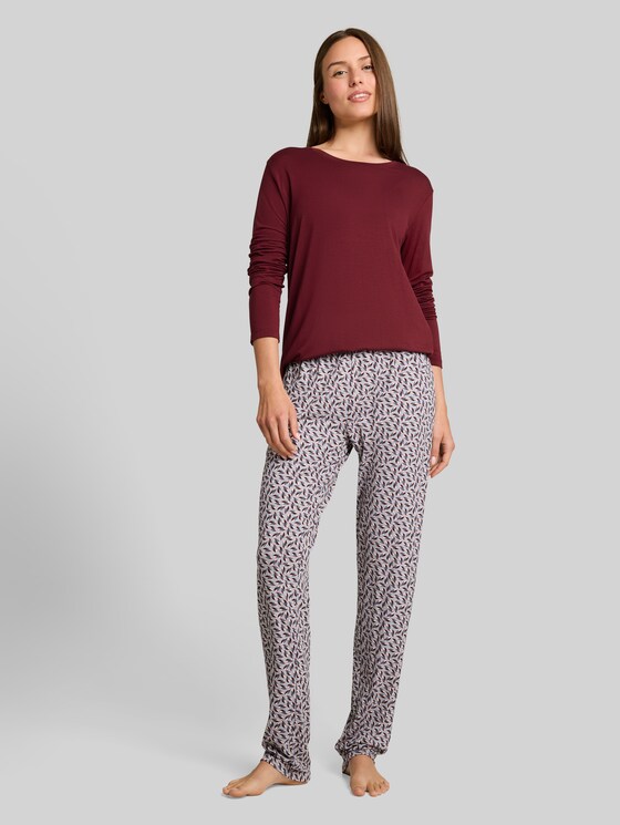 Pyjama set with all-over print - red-medium-allover