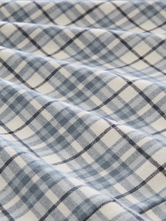 Pyjama set with checked pattern - green-medium-check