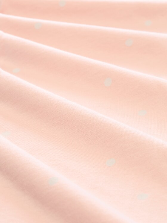 Cotton pyjama set with polka dot print - red-light-dots