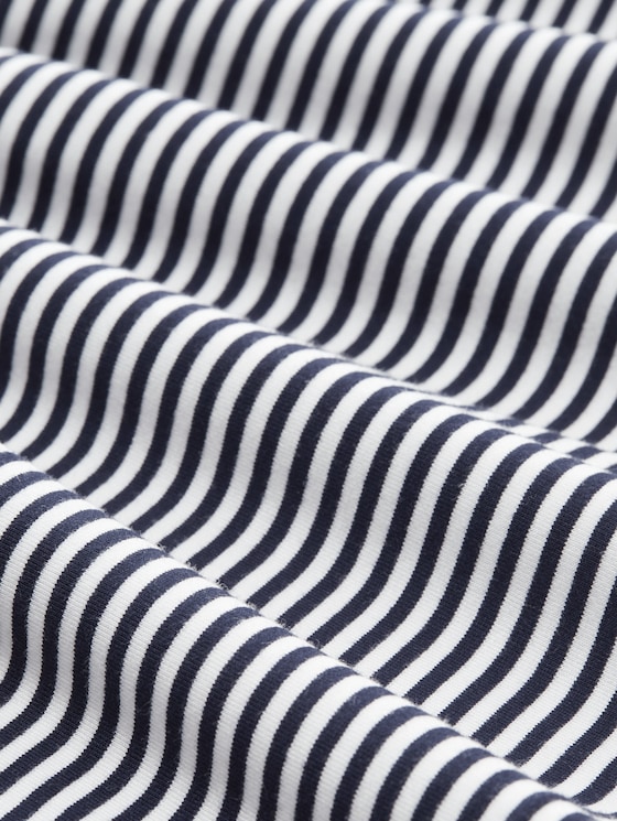 Pyjama trousers with striped pattern - blue stripes