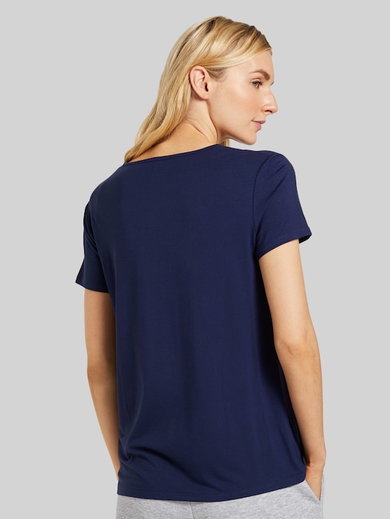 Pyjama top - dark blue uni