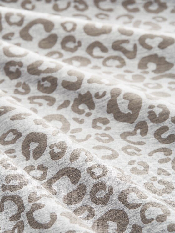 Pyjama shorts with print - grey-medium-allover