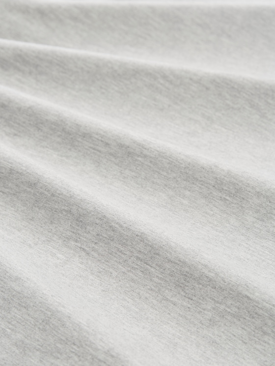 Pyjama trousers in a melange look - grey-medium-melange