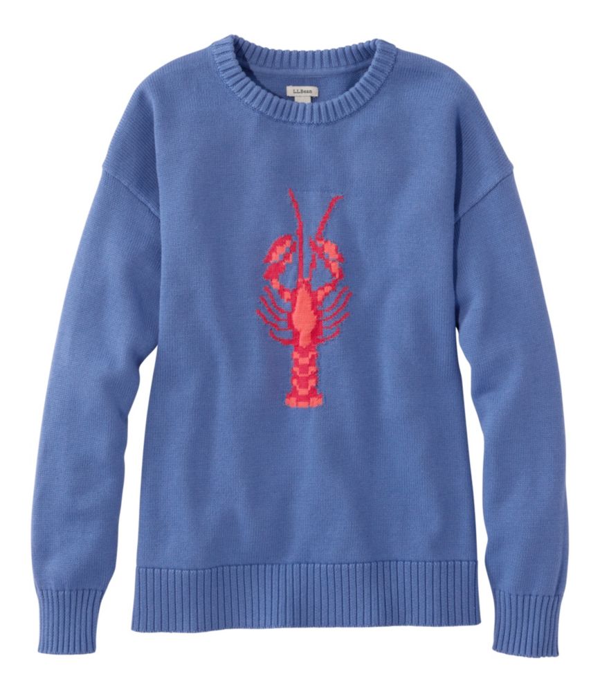 Women's The Original Double L® Sweater, Novelty Crewneck - Sailcloth Madras