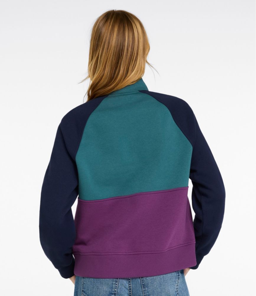 Women's Mountain Classic Sweatshirt, Half-Zip Colorblock