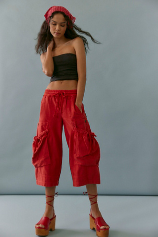 We The Free Ashton Crop Pull-On Cargo Pants