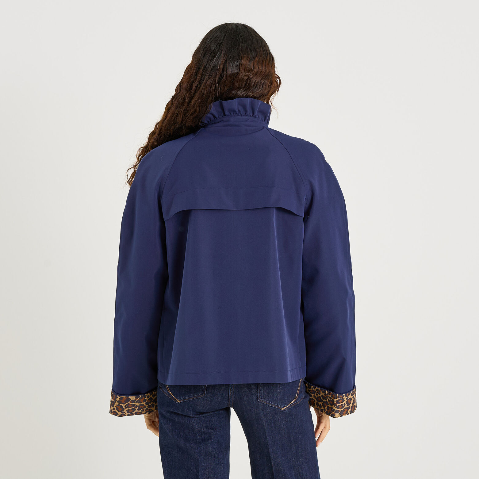 Trench court col montant femme - MARINE